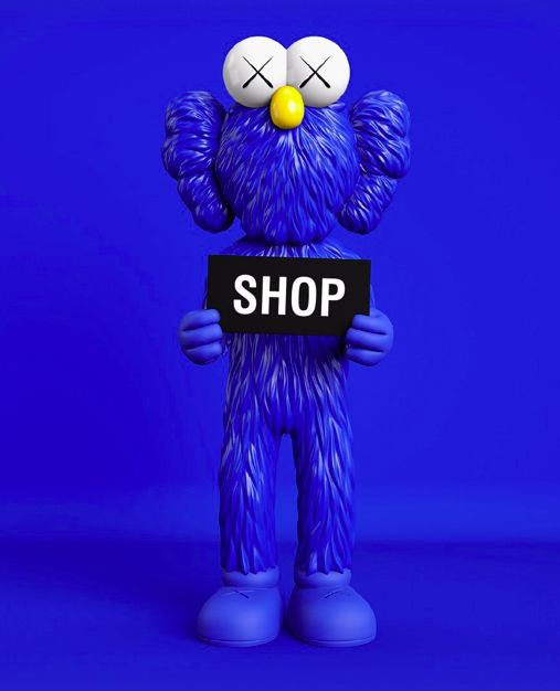 額装品/KAWS BFF BLUE NGV（カウズ）アートポスター 額装品/KAWS BFF BLUE NGV（カウズ）アートポスター